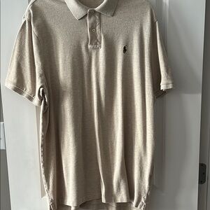Polo by Ralph Lauren Men's Beige Polo Shirt